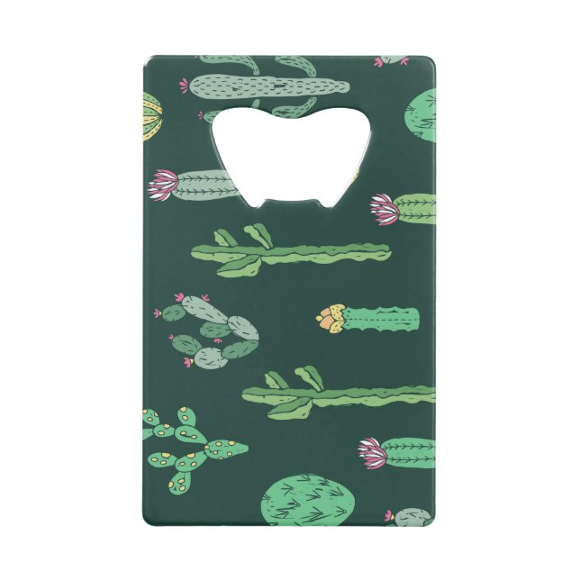 Cactus Plants: Vintage Seamless Background (Front)