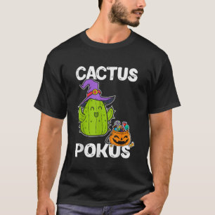 Cactus Pokus Halloween Witch Pumpkin Cute Cactus C T-Shirt