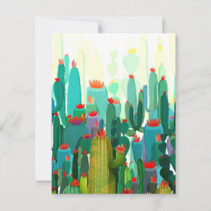 Cactus Print   A Lot Of Cactus Thank You Card