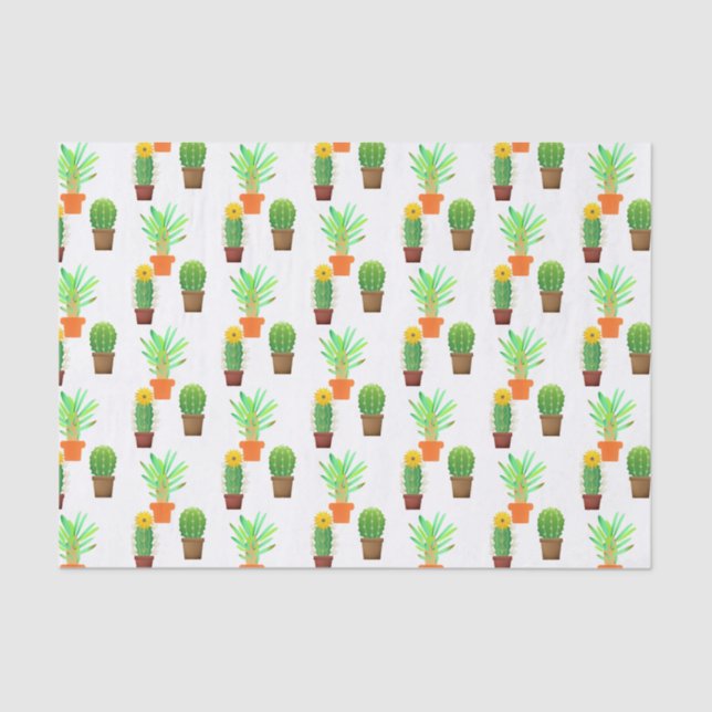 Cactus Print  Tissue Paper (Front)