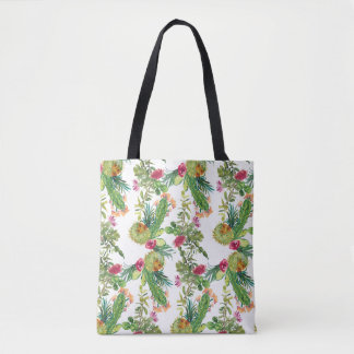 Cactus Print Tote