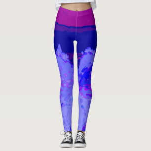 Cactus purple leggings
