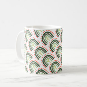 Cactus Rainbow Orange Green Modern Desert Fun Coffee Mug