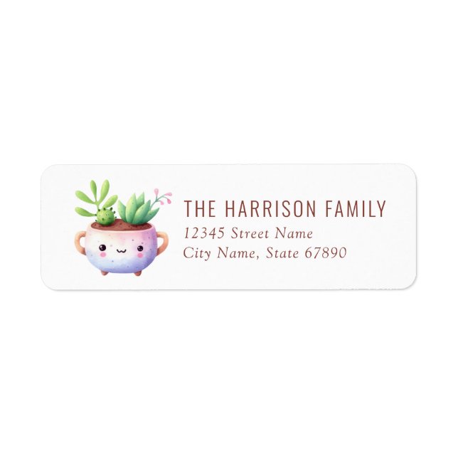 Cactus Return Address Labels (Front)