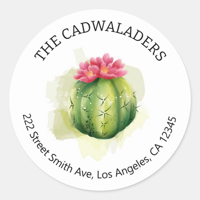 Cactus Return Address Labels (Front)