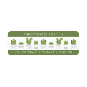 Cactus Return Address Labels