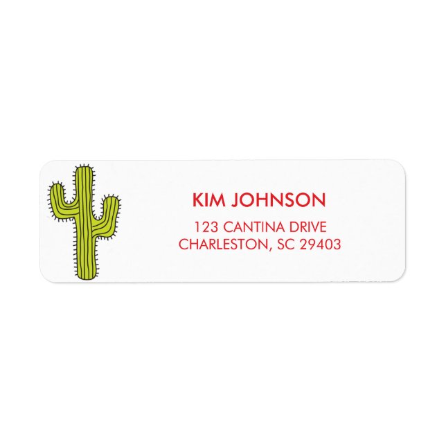 Cactus Return Address Labels (Front)