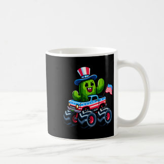 Cactus Riding Monster Truck 4th Of July Coffee Mug