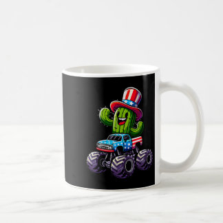 Cactus Riding Monster Truck 4th Of July Coffee Mug