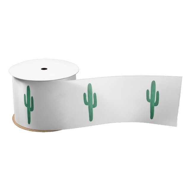 cactus satin ribbon (Spool)