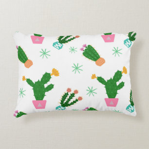 Cactus seamless vintage pattern, repeated ornamen decorative cushion