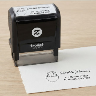 Cactus Self-inking Return Address Stamp