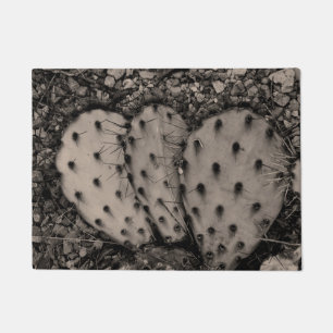 Cactus Sepia Portrait Doormat