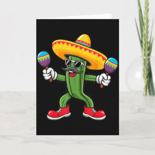 Cactus Sombrero Cinco De Mayo Mexican Cactus Party Card