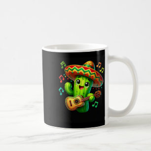 Cactus Sombrero Guitar Cinco De Mayo Boys Kids Men Coffee Mug