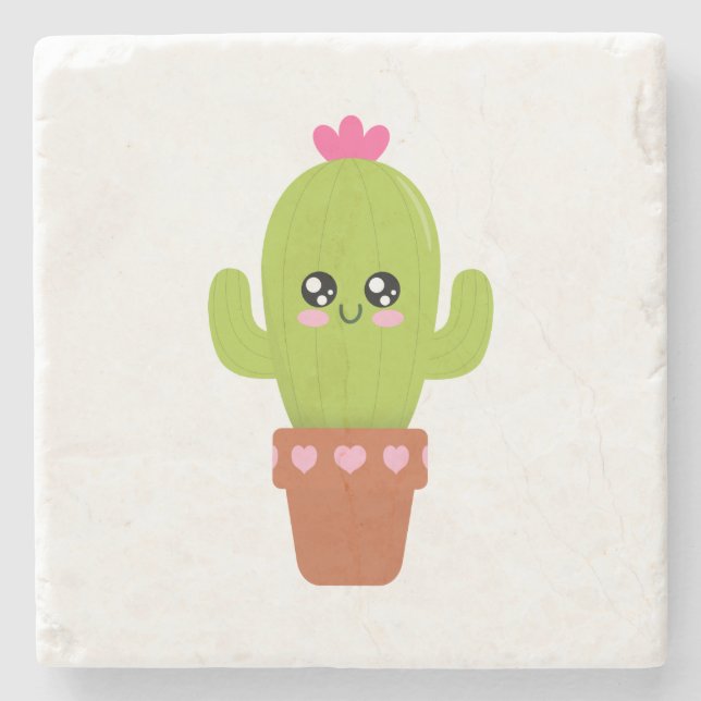 Cactus Stone Coaster (Front)