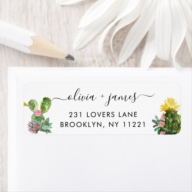 Cactus Succulent Cacti Desert Floral Watercolor (Insitu)