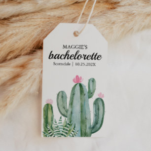 Cactus Succulent Flower Bachelorette Favour Gift Tags