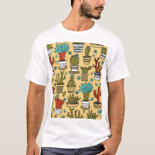 Cactus Succulent: Hand Drawn Sketch T-Shirt