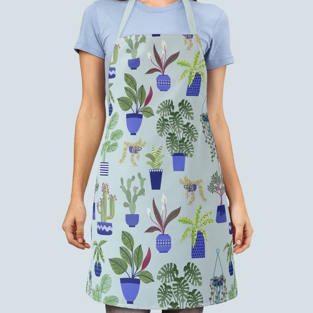 Cactus Succulent Housplant Gardening Apron (Cactus Succulent Houseplant Gardening Apron)