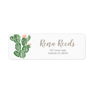 Cactus succulent return label address label
