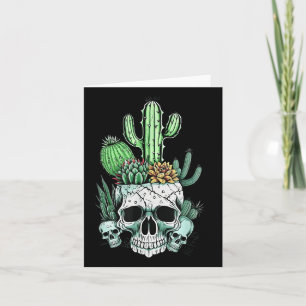 Cactus Succulent Skull Shirts For Women Men Hallow Card