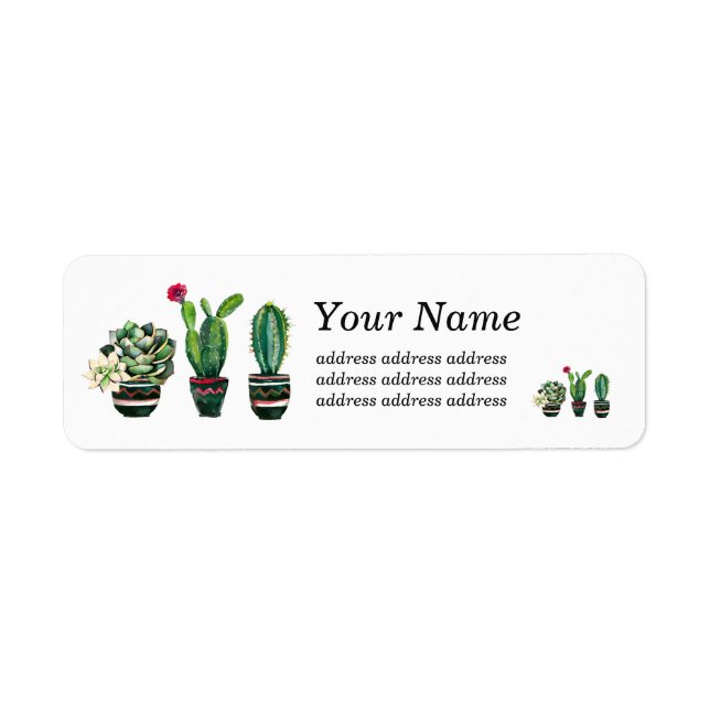 cactus, succulent, watercolor, fiesta, mexican, (Front)