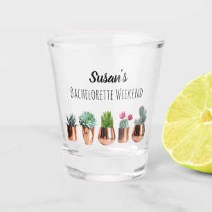 Cactus Succulents Bachelorette Weekend Party Favou Shot Glass