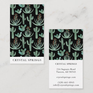 Cactus Succulents Botanical Plants Modern Chic Business Card