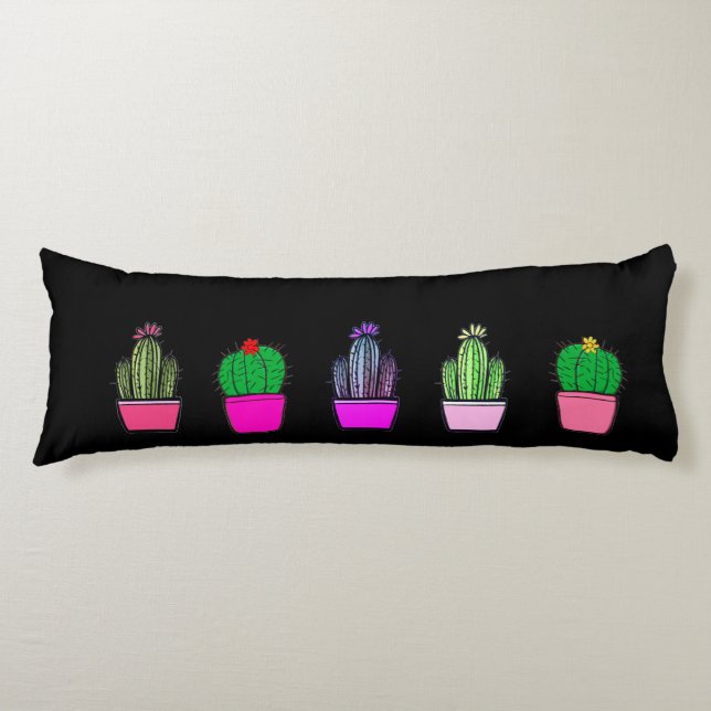 Cactus Succulents Full Body Pillow (Front)