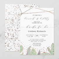 Cactus Succulents Terrarium Brunch & Bubbly Shower