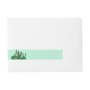 Cactus, Succulents, To From, Crafty, Wraparound Address Label