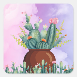 Cactus Sunrise Sticker