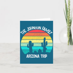 Cactus Sunset Arizona Desert Trip Womens  Card
