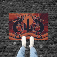 Cactus Sunset Desert Kokopelli Southwest Design