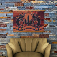 Cactus Sunset Desert Kokopelli Southwest Design