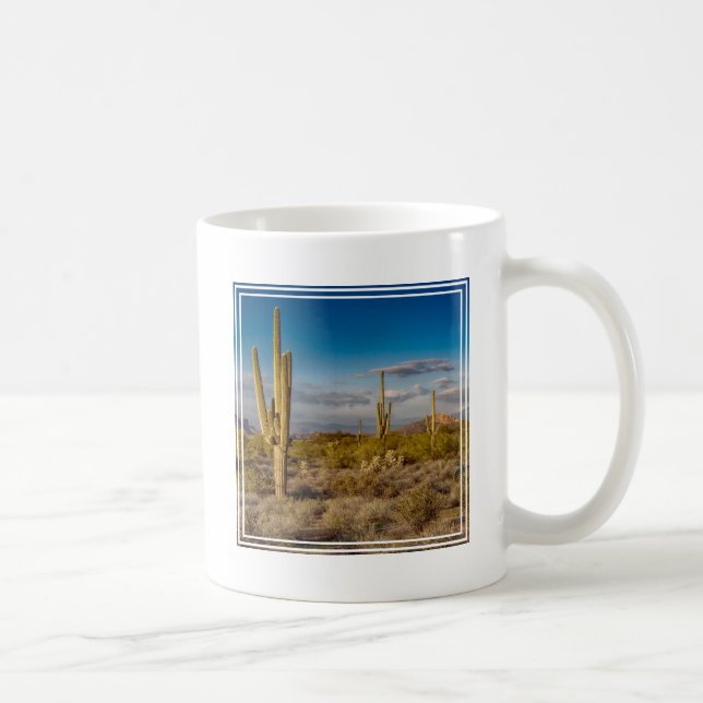 Cactus Sunset in Arizona Coffee Mug (Right)