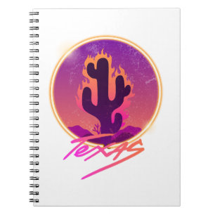 CACTUS SUNSET NEON NOTEBOOK