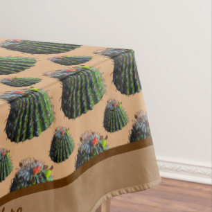 Cactus Tablecloth - Optional Personalisation