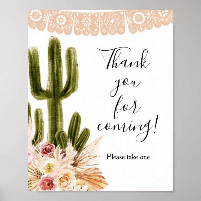 Cactus Taco bout Love Thank you for coming Favour  Poster (Front)