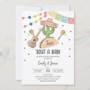 Cactus Taco Gender Neutral Baby Invitation