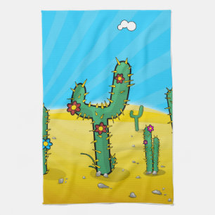 Cactus Tea Towel