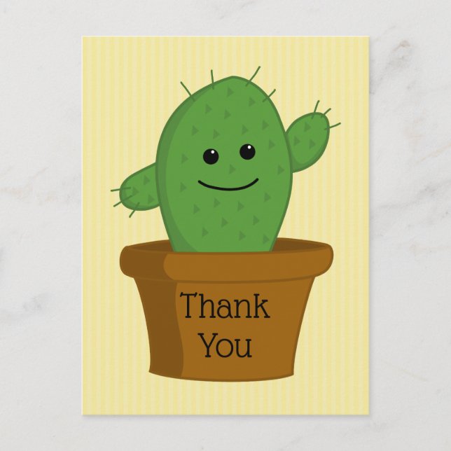 Cactus Thank You Postcard (Front)