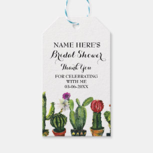 Cactus Thank you Tag Fiesta Mexico Bridal Shower