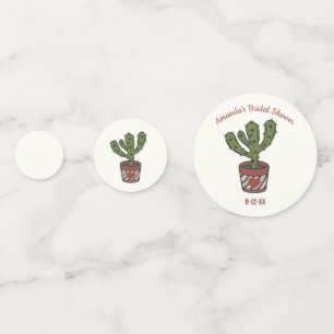Cactus Theme Bridal Shower Personalised  Confetti
