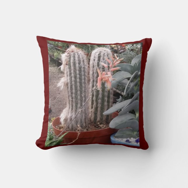 Cactus Throw Piillow Cushion (Front)