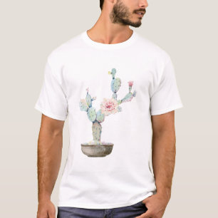 Cactus Torn Green Flower T-Shirt