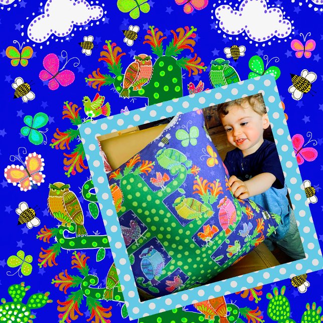 Cactus Tree of Life with Owls and Birds  Cushion (Creator Uploaded)