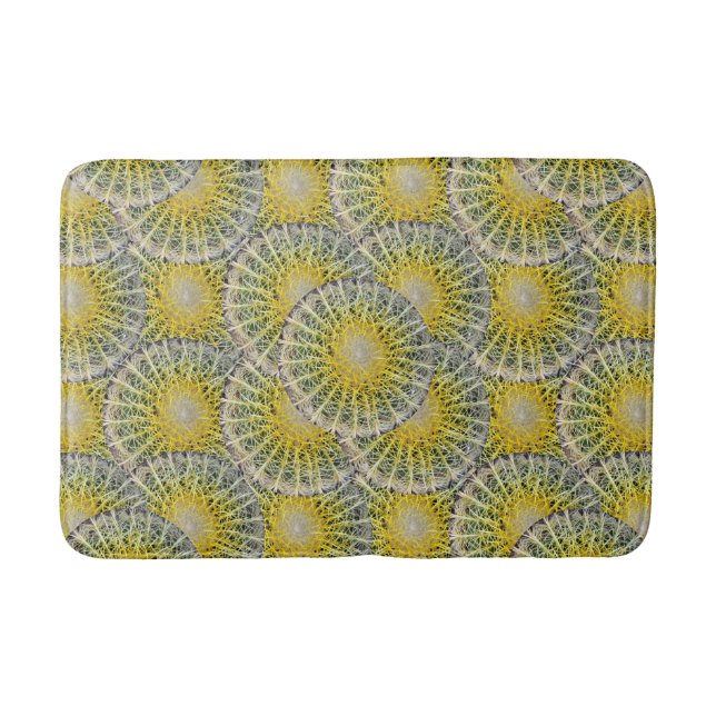 Cactus Tropical Botanical Plant Photo Bath Mat (Front)