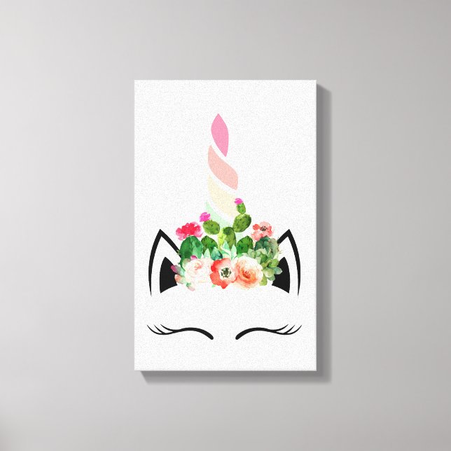 Cactus Unicorn Canvas (Front)